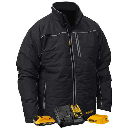 DEWALT® Men's Heated Quilted Soft Shell Jacket Kitted