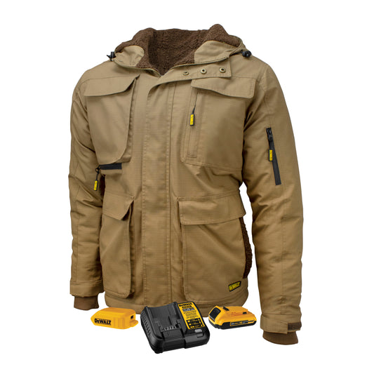 DEWALT® Men's Heavy Duty Ripstop Heated Jacket Kitted