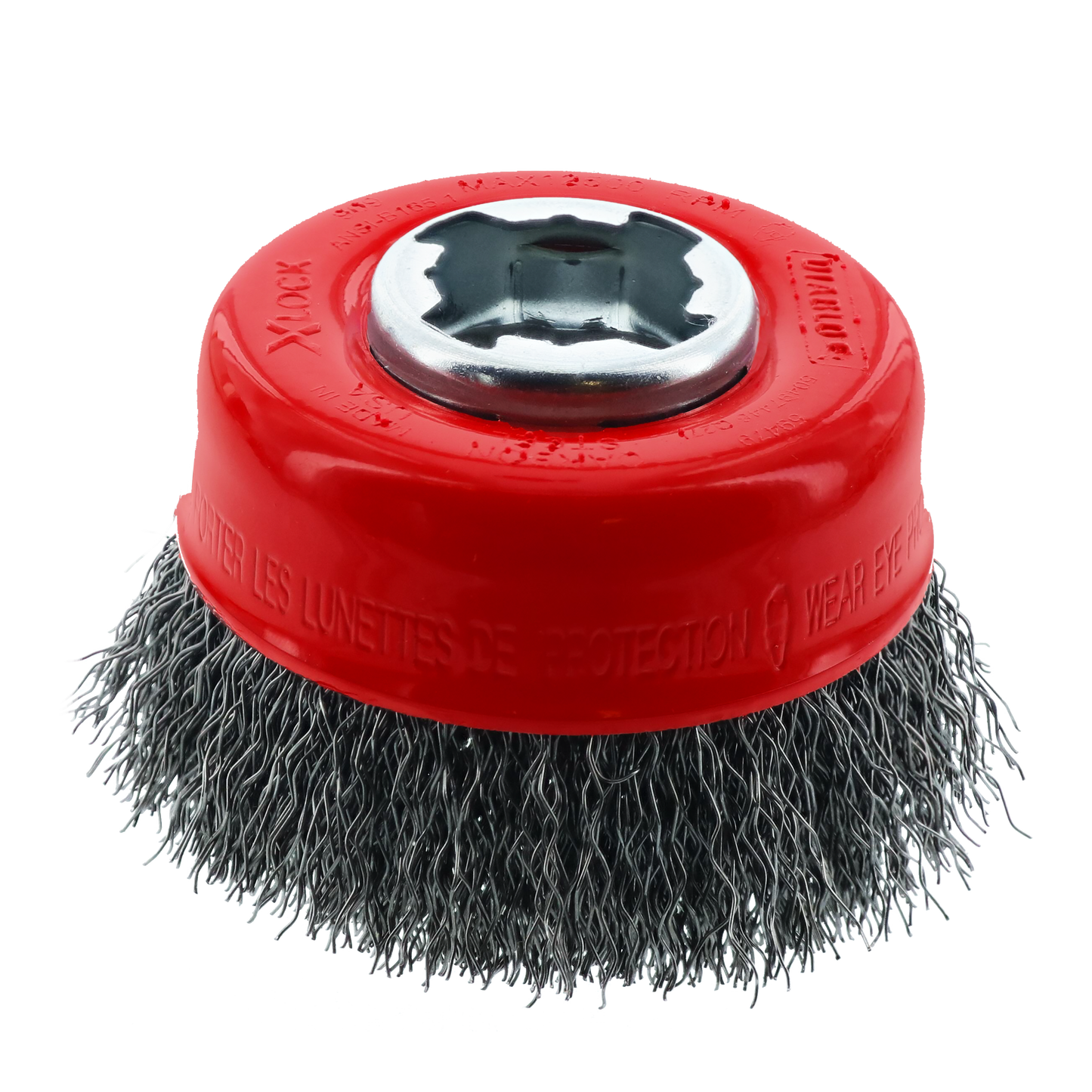 3 in. X-LOCK Carbon Steel Crimped Cup Brush