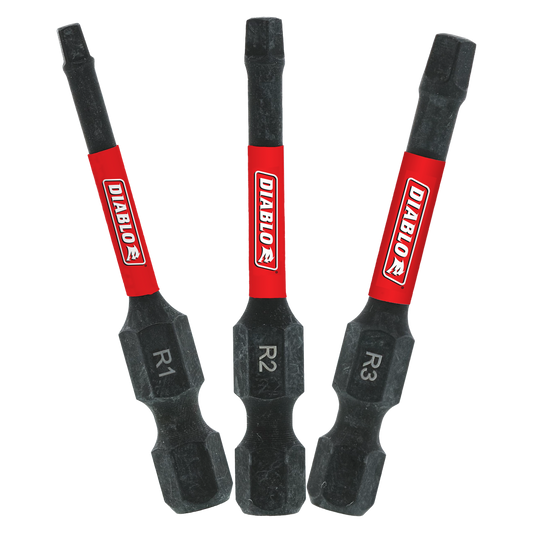 2 in. Square Drive Bit Assorted Pack (3-Piece)